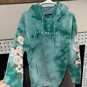 Civil Regime Green Floral Women's Hoodie